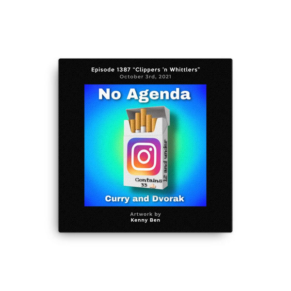 NO AGENDA 1387 - customizable canvas cover art