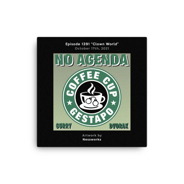 NO AGENDA 1391 - customizable canvas cover art