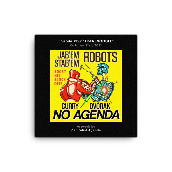 NO AGENDA 1392 - customizable canvas cover art