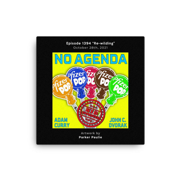 NO AGENDA 1394 - customizable canvas cover art