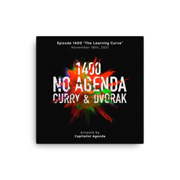 NO AGENDA 1400 - customizable canvas cover art