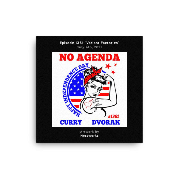 NO AGENDA 1361 - customizable canvas cover art OLD
