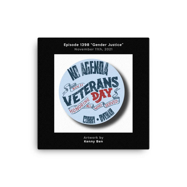 NO AGENDA 1398 - customizable canvas cover art