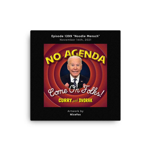 NO AGENDA 1399 - customizable canvas cover art