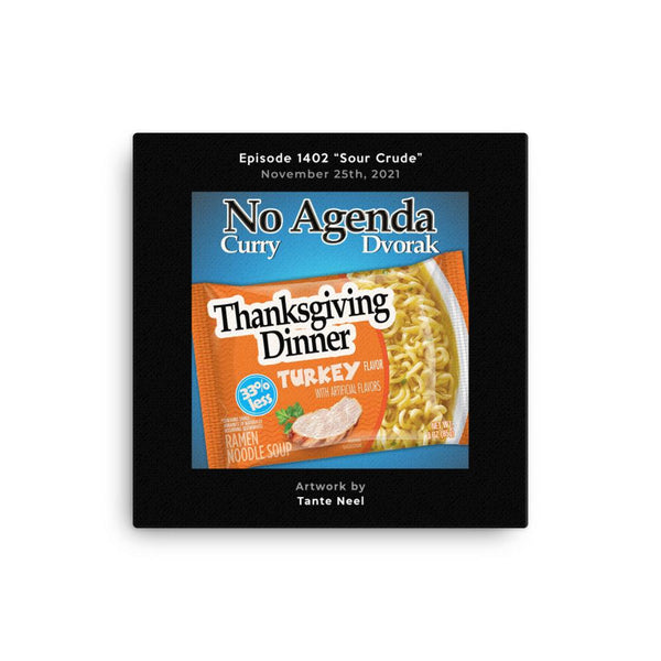 NO AGENDA 1402 - customizable canvas cover art