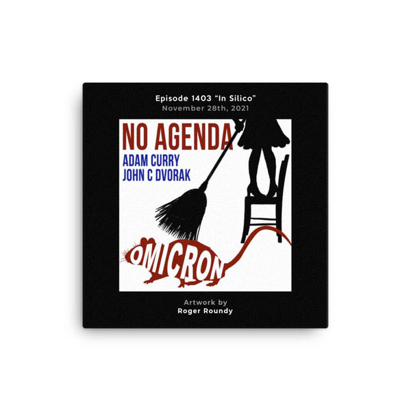 NO AGENDA 1403 - customizable canvas cover art