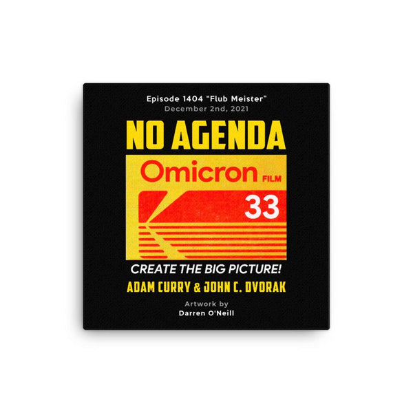 NO AGENDA 1404 - customizable canvas cover art