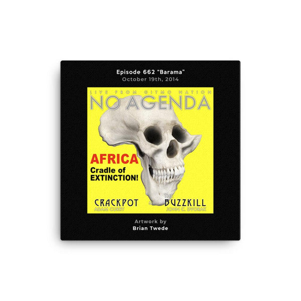 NO AGENDA 0662 - customizable canvas cover art