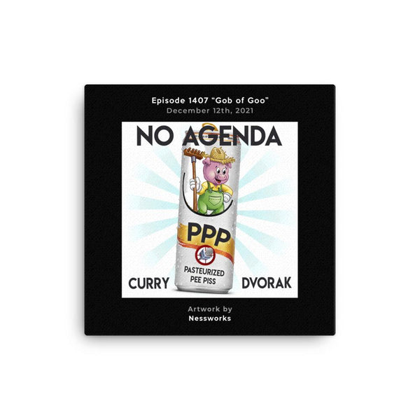 NO AGENDA 1407 - customizable canvas cover art