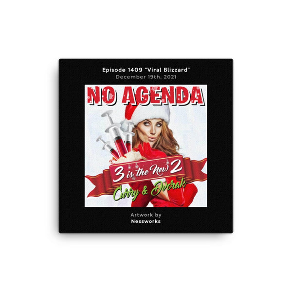 NO AGENDA 1409 - customizable canvas cover art