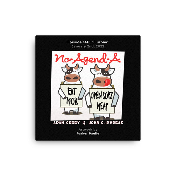 NO AGENDA 1413 - customizable canvas cover art