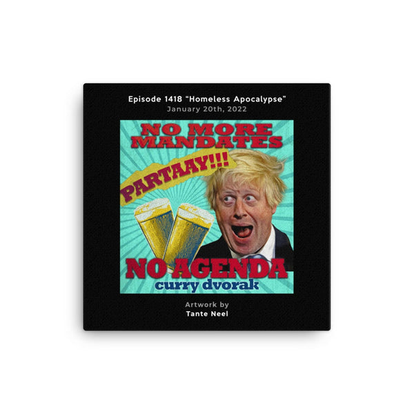 NO AGENDA 1418 - customizable canvas cover art