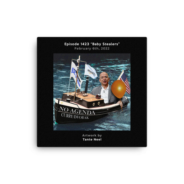 NO AGENDA 1423 - customizable canvas cover art