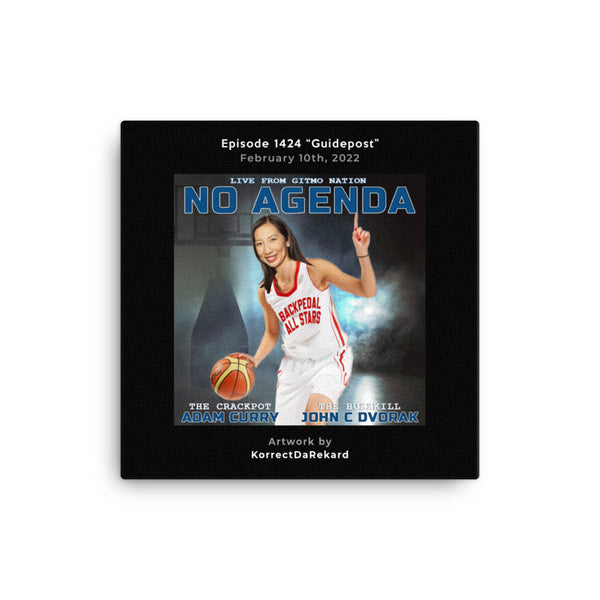 NO AGENDA 1424 - customizable canvas cover art