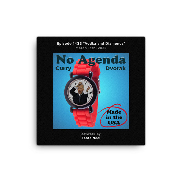 NO AGENDA 1433 - customizable canvas cover art
