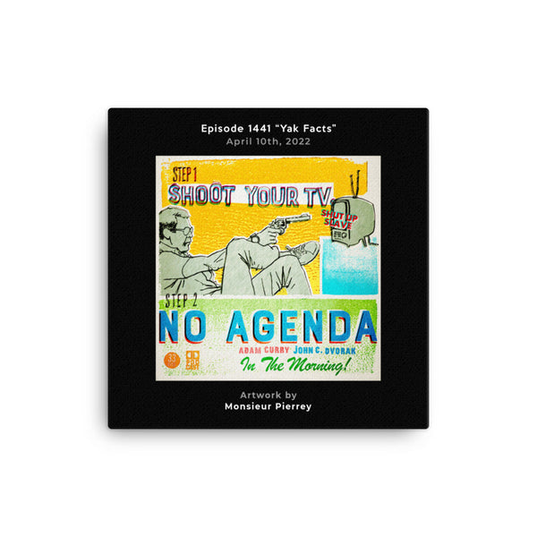 NO AGENDA 1441 - customizable canvas cover art