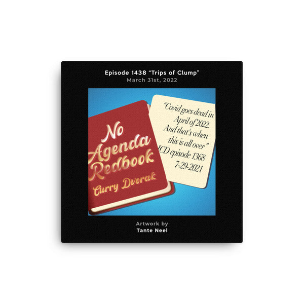NO AGENDA 1438 - customizable canvas cover art