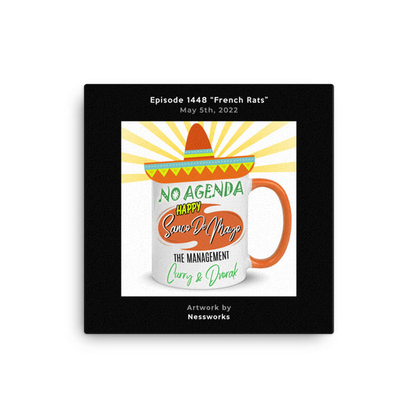 NO AGENDA 1448 - customizable canvas cover art