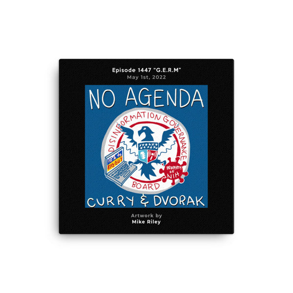 NO AGENDA 1447 - customizable canvas cover art