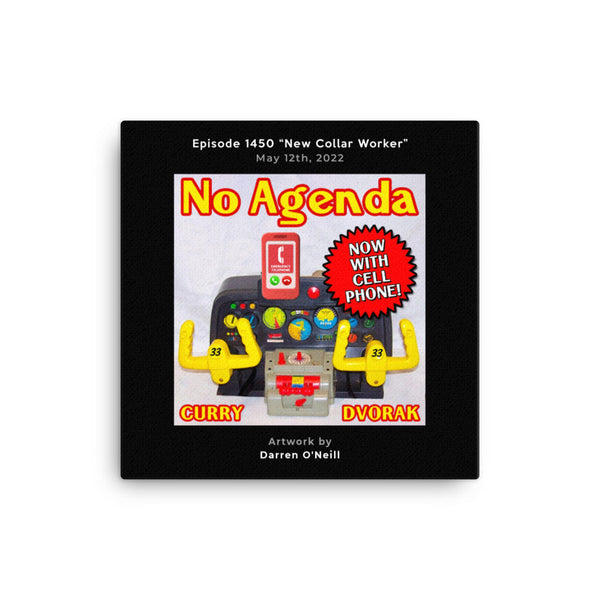 NO AGENDA 1450 - customizable canvas cover art