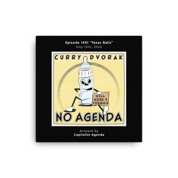 NO AGENDA 1451 - customizable canvas cover art