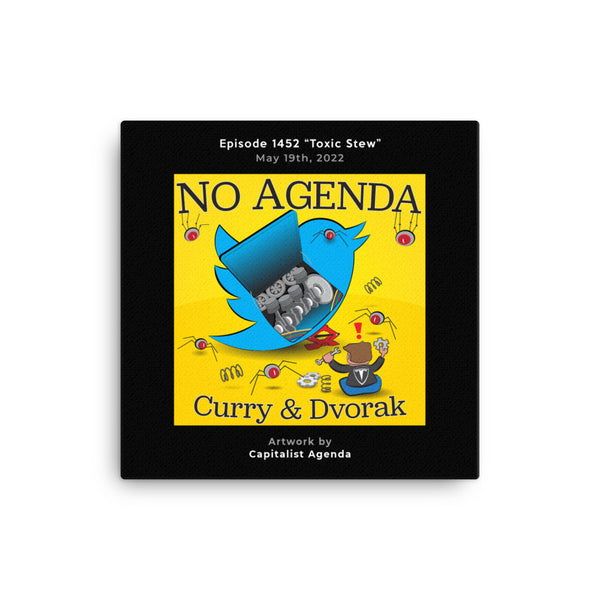 NO AGENDA 1452 - customizable canvas cover art