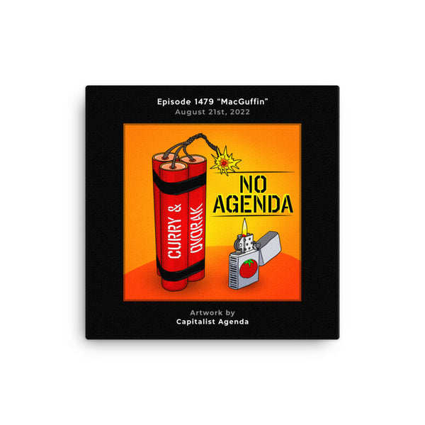 NO AGENDA 1479 - customizable canvas cover art