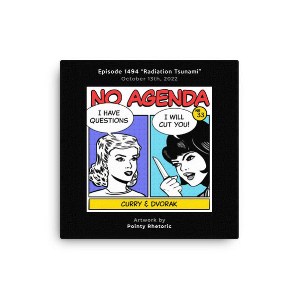 NO AGENDA 1494 - customizable canvas cover art