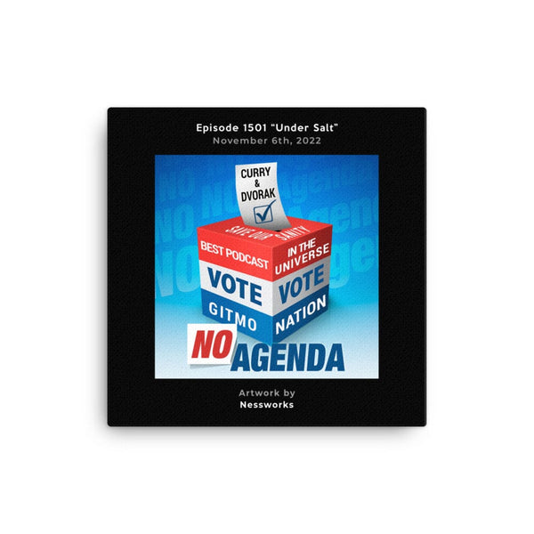 NO AGENDA 1501 - customizable canvas cover art