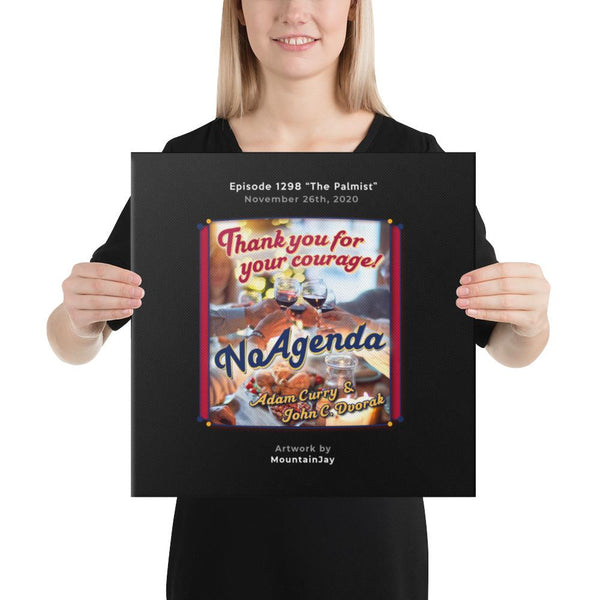 NO AGENDA 1298 - customizable canvas cover art