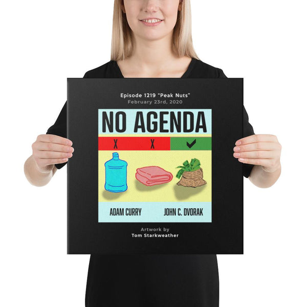 NO AGENDA 1219 - customizable canvas cover art
