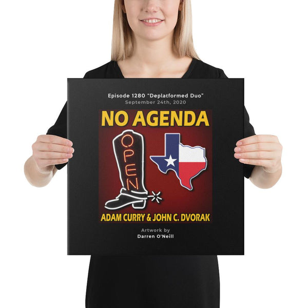 NO AGENDA 1280 - customizable canvas cover art