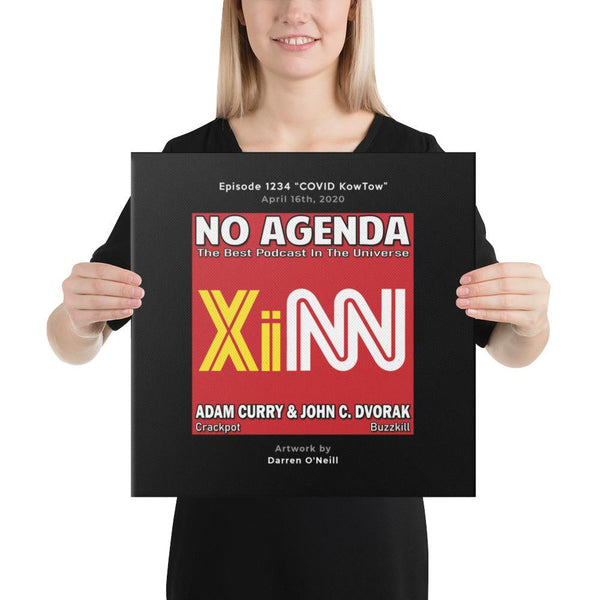 NO AGENDA 1234 - customizable canvas cover art