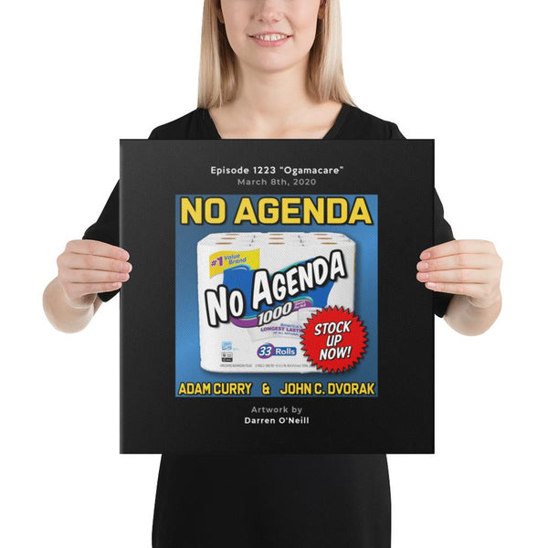 NO AGENDA 1223 - customizable canvas cover art
