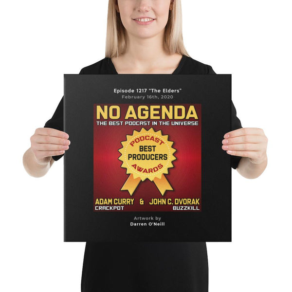 NO AGENDA 1217 - customizable canvas cover art