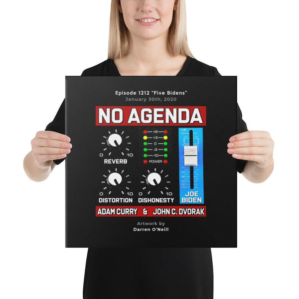 NO AGENDA 1212 - customizable canvas cover art
