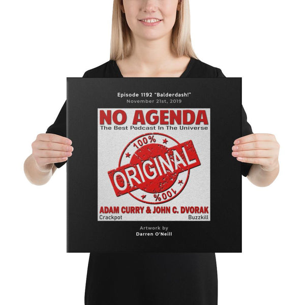 NO AGENDA 1192 - customizable canvas cover art