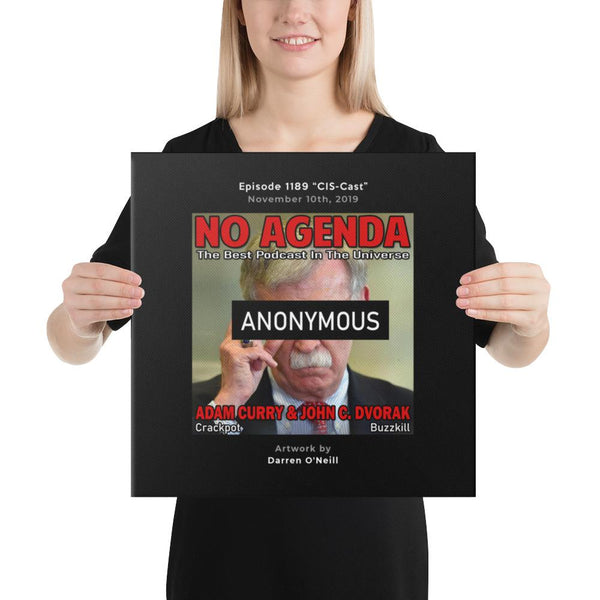 NO AGENDA 1189 - customizable canvas cover art
