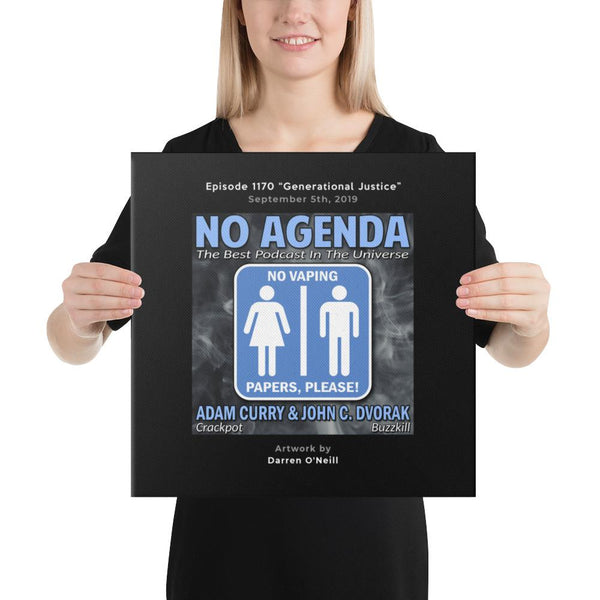 NO AGENDA 1170 - customizable canvas cover art