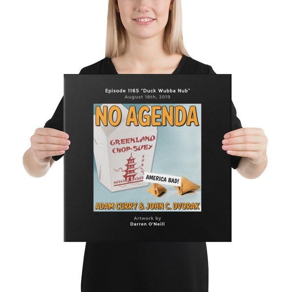 NO AGENDA 1165 - customizable canvas cover art