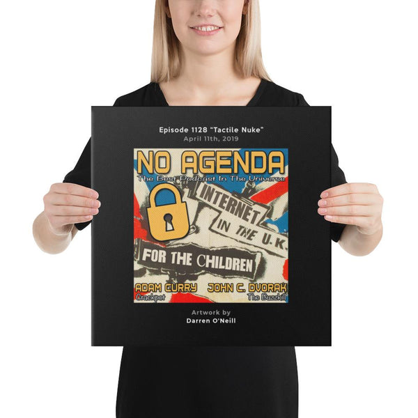 NO AGENDA 1128 - customizable canvas cover art