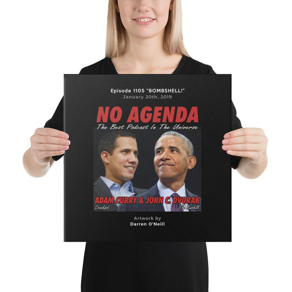 NO AGENDA 1105 - customizable canvas cover art