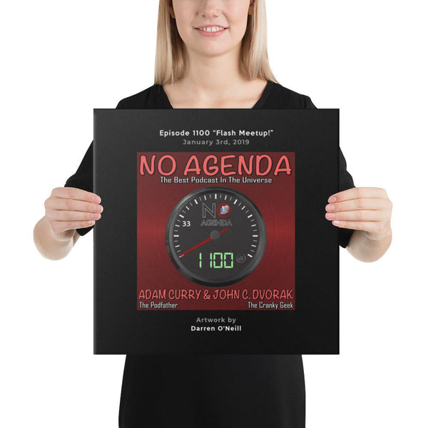 NO AGENDA 1100 - customizable canvas cover art