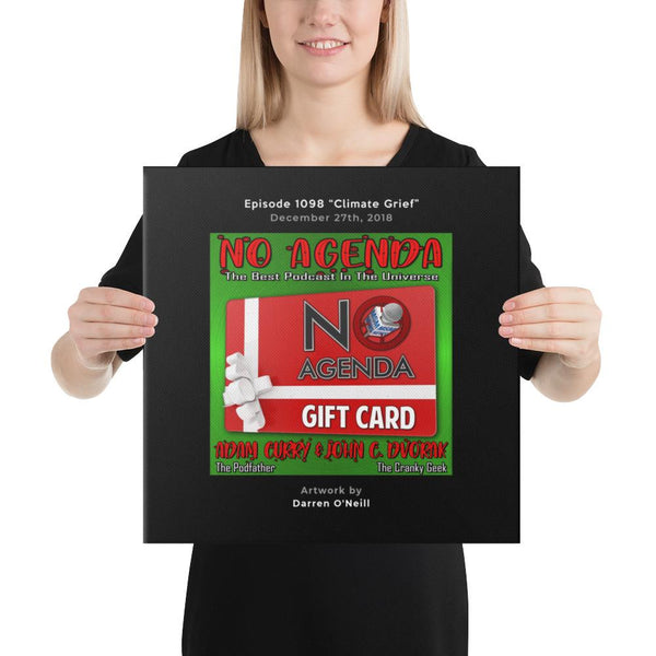 NO AGENDA 1098 - customizable canvas cover art