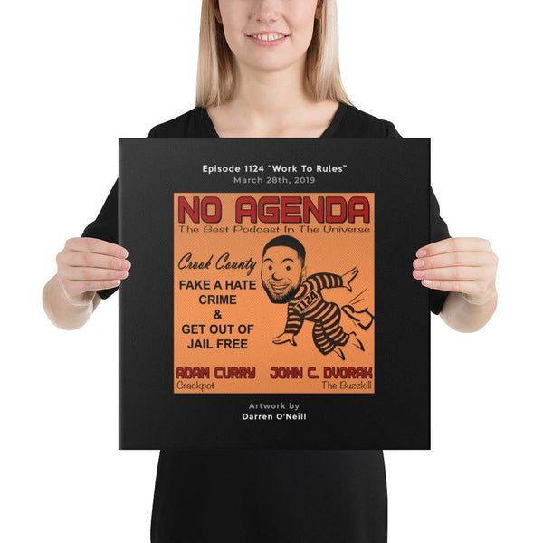 NO AGENDA 1124 - customizable canvas cover art