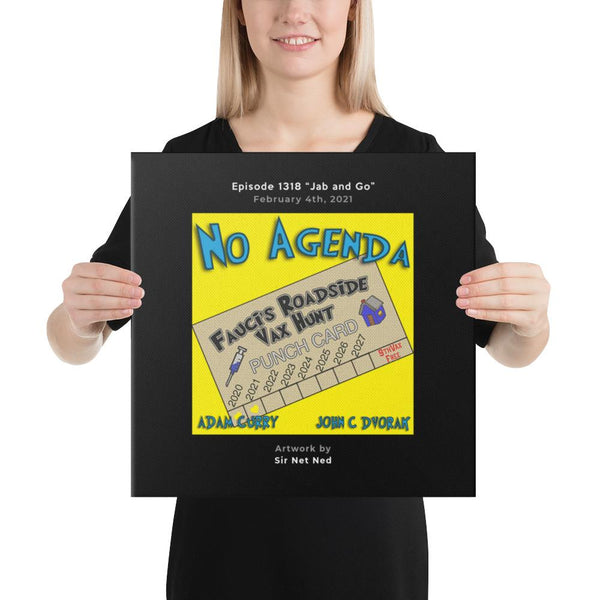 NO AGENDA 1318 - customizable canvas cover art