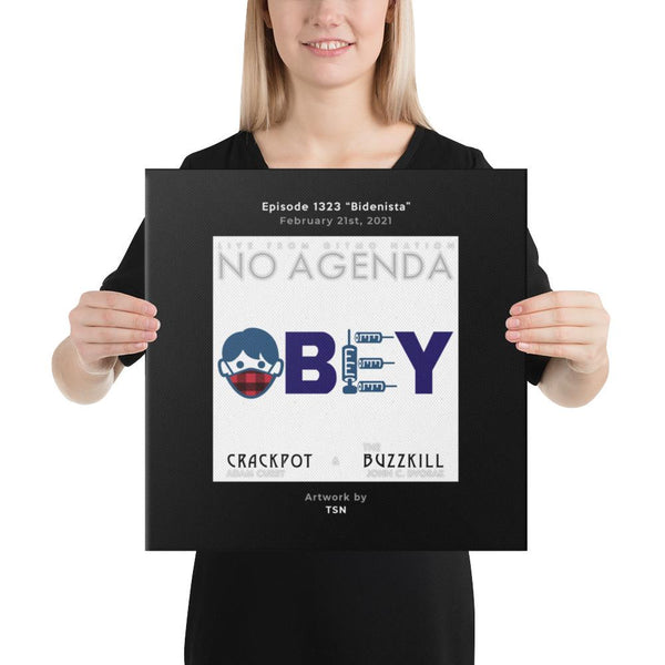 NO AGENDA 1323 - customizable canvas cover art