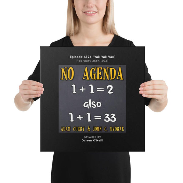 NO AGENDA 1324 - customizable canvas cover art