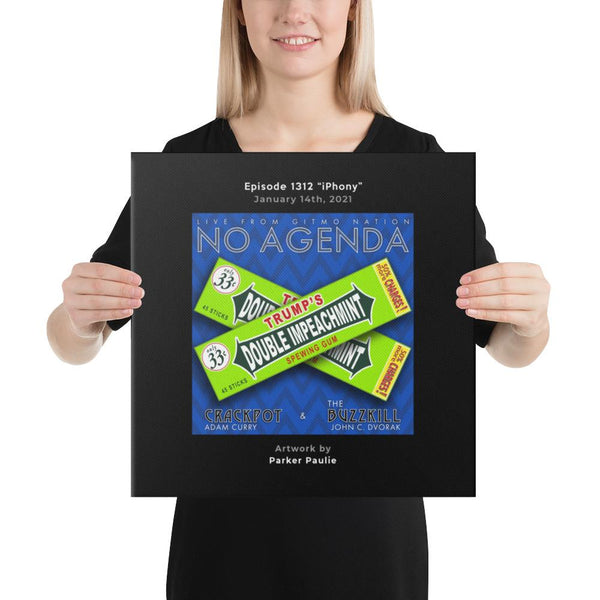 NO AGENDA 1312 - customizable canvas cover art