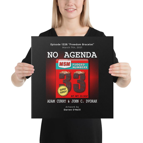 NO AGENDA 1326 - customizable canvas cover art